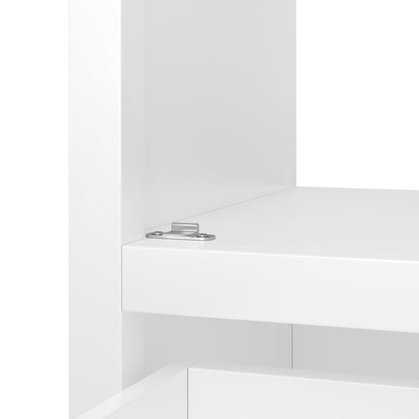 English Elm 20" Bathroom Vanity with Sink and Ceramic Top, Modern Freestanding Cabinet with Drawer & Shelf Storage, Adjustable Feet for Stability and 200lb Capacity White N725P192821K