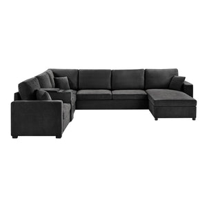 English Elm Swivel Barrel Accent Chair Chenille Tufted Round Club Seat for Living Room Lounge Black N719S002350B