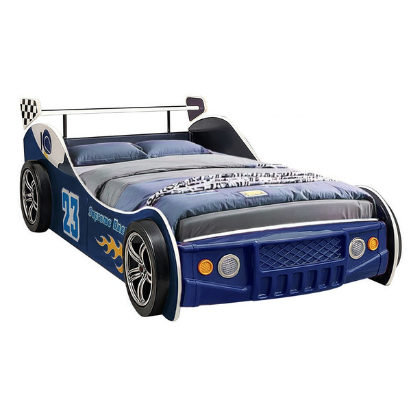 English Elm Supreme Energy Racing Car Bed - Fun & Safe Twin Bed With Led Headlights For Kids' Playful Dreams! W2237S00014-GIGA