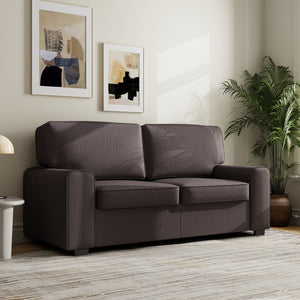 English Elm 69.6" Chenille Upholstered Loveseat with Spring Cushions and Metal Frame for Modern Spaces Grey W3568P431423