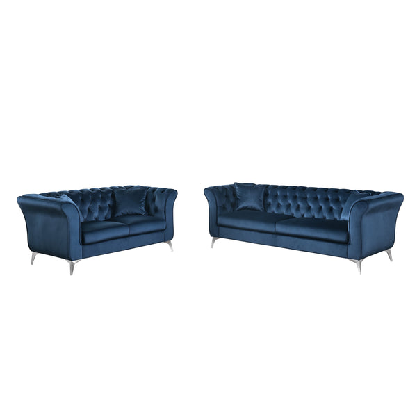 English Elm 102 Inch Linen Modular Sectional Sofa with Hidden Storage and Cloud Cushion Comfort W1099S00206