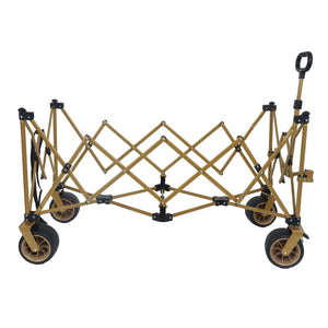 English Elm 67-1/2in Heavy Duty Beach Wagon All-terrain Wheels Foldable Tailgate 480lb Capacity W2932P349287