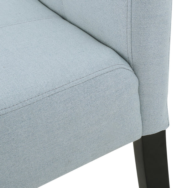 English Elm Hanford Upholstered Dining Chair Set of 2 with T-stitch Back and Tapered Legs N767P360602E