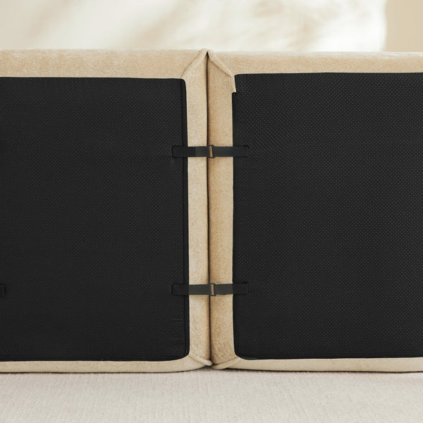 English Elm Harrison Modular Sofa In Light Camel Velvet - Plush, Stylish Sectional With Effortless Setup & Comfort W3041P386604