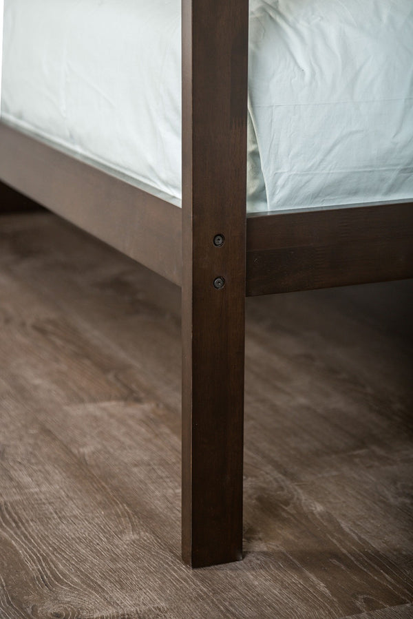 English Elm Twin Over Twin Bunk Bed With Sturdy Storage Staircase, 4 Drawers & Safe Guardrails In Espresso Finish B2741S00302-GIGA