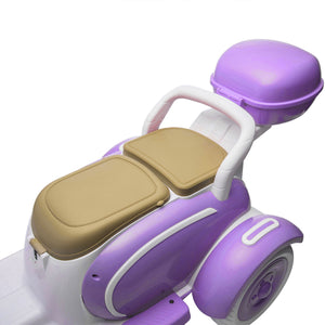 English Elm 12v Dual Motor Two Seater Kids Electric Ride on Trike with Bluetooth and Foldable Parent Seat W1578P295836