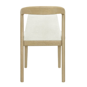 English Elm Christopher Knight Home® - Upholstered Backrest Armless Dining Chairs - Sleek Mid-Century Fabric Seats on Durable Oak Frame, 300lb Capacity Beige,Natural Ash N771P346002A