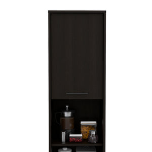 English Elm Sheffield Space-Saving 2-Door Pantry Cabinet — 15.7" Wide, Tall Top Shelf, 2 Middle & Bottom Shelves B128P148807