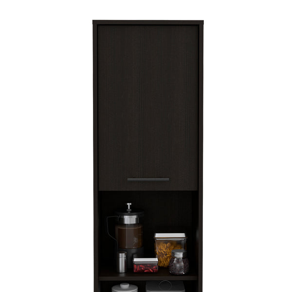English Elm Sheffield Space-Saving 2-Door Pantry Cabinet — 15.7" Wide, Tall Top Shelf, 2 Middle & Bottom Shelves B128P148807