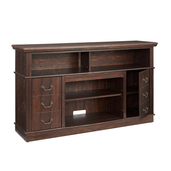 English Elm Retro 60 Inch Media Console with Enclosed Storage Mid Century Modern Living Room W2275P460426