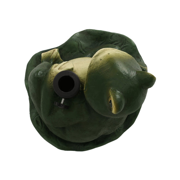 English Elm Christopher Knight Home® - FROG Concrete Umbrella Base in Green – Heavy 17.5" Stable Patio Stand, Weather-Resistant Outdoor Decor 67765.00GRN