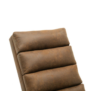English Elm Linen Ergonomic Massage Chaise Lounge with Remote, 140° Recliner Long Lounger for Office Home W395P184846