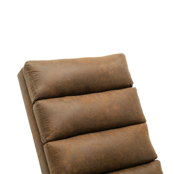 English Elm Linen Ergonomic Massage Chaise Lounge with Remote, 140° Recliner Long Lounger for Office Home W395P184846
