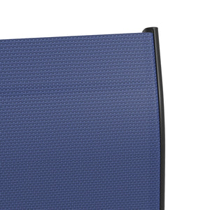 English Elm Outsunny 360° Swivel Outdoor Bar Stools - Set Of 2 Navy Blue Steel Frame Chairs For Patio Comfort W2225P174464-GIGA