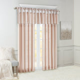 Madison Park Emilia Transitional Twist Tab Lined Window Curtain Panel MP40-6323 Blush