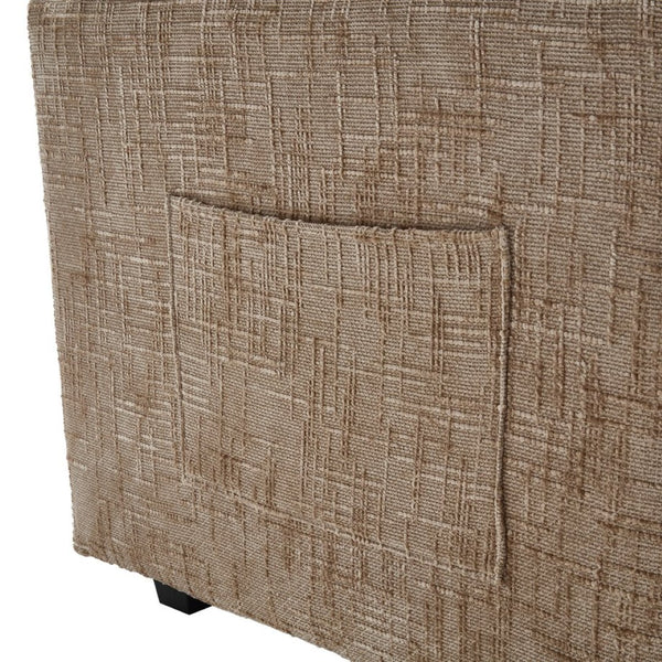 English Elm United Cozy Two-Seat Chenille Sofa With Detachable Armrests, Footstools, And Side Pockets For Storage W1568S00138-GIGA