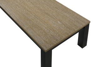 English Elm Brown 3-Piece Living Room Table Set – 47.2" Coffee + 2 End Tables, Sleek Wood Finish, Spacious Surfaces, Easy Assembly B011P244305