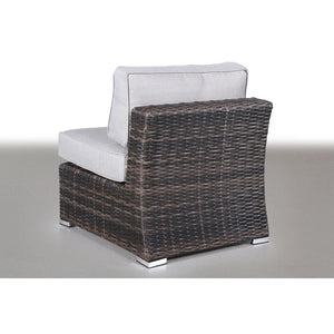 English Elm LSI 9-Piece Outdoor Wicker Seating Set for 8 — Fully Assembled, Weatherproof HDPE, Removable Cushions B120S00054