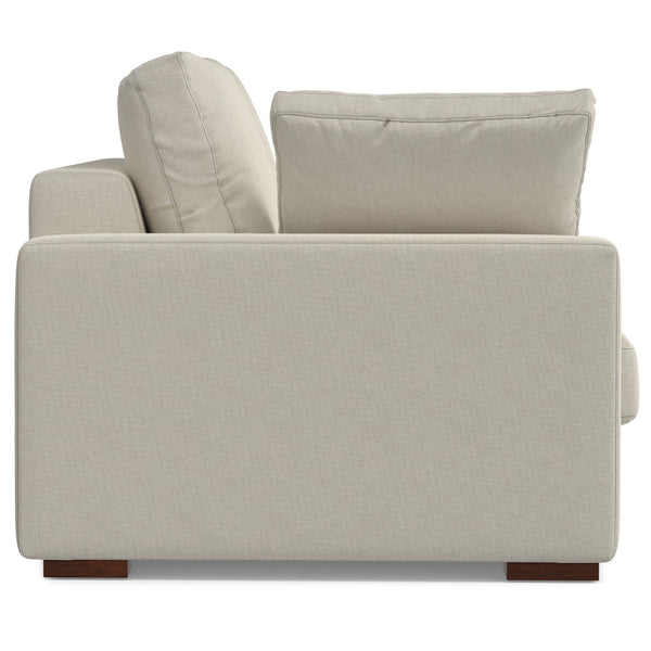 English Elm Charlie Oversized Deep Seater Sofa - Eco-Friendly Cream Fabric, Plush Comfort, Perfect For Lounging B136P199253