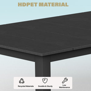 English Elm A Versatile Outdoor Dining Table – Perfect For Patios, Balconies, And Garden Lounges, Low Maintenance! T3898P371372