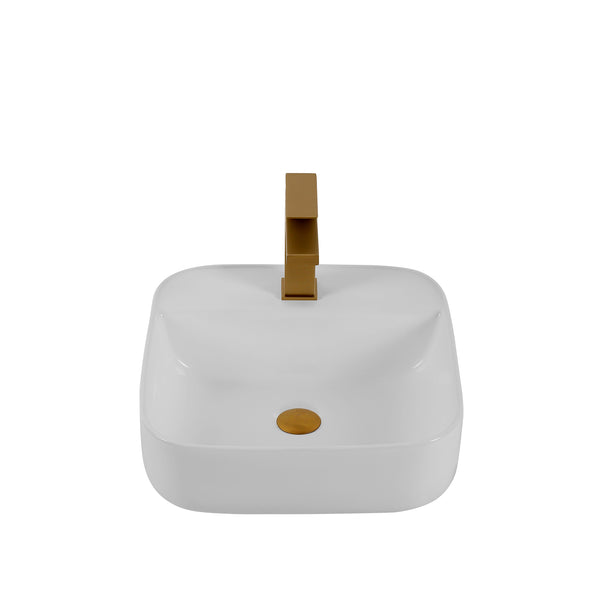 English Elm Bothwa Square Vessel Sink Vitreous Ceramic Above Counter Basin Cupc Certified B2724P262844