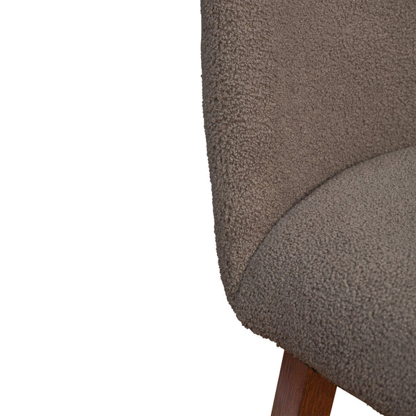 English Elm Amelia Boucle Upholstered Swivel Counterstool with Rubberwood Base for Kitchen Islands B2736P464895