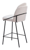 Jambi Counter Stool - Set of 2 Ivory 109967 Zuo Modern