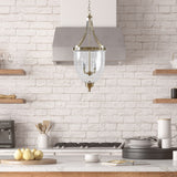 Camden Transitional 4-Light Glass Bowl Chandelier - Timeless Elegance for Your Home Decor