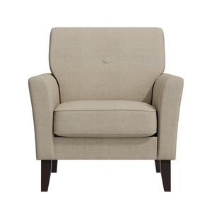 English Elm Dorset Barrel Accent Chair Velour Upholstery Solid Legs Compact Living Room Seating Wood B127P495070