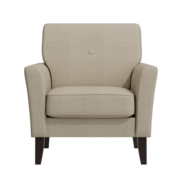 English Elm Dorset Barrel Accent Chair Velour Upholstery Solid Legs Compact Living Room Seating Wood B127P495070