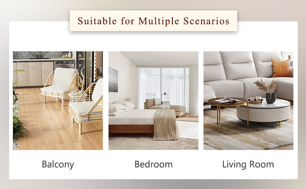 English Elm Modern Light Wood Texture MDF Coffee Table 43.3"x21.6"x17.2" — Spacious Top, Sturdy Legs, Easy Clean Finish W1151P295247