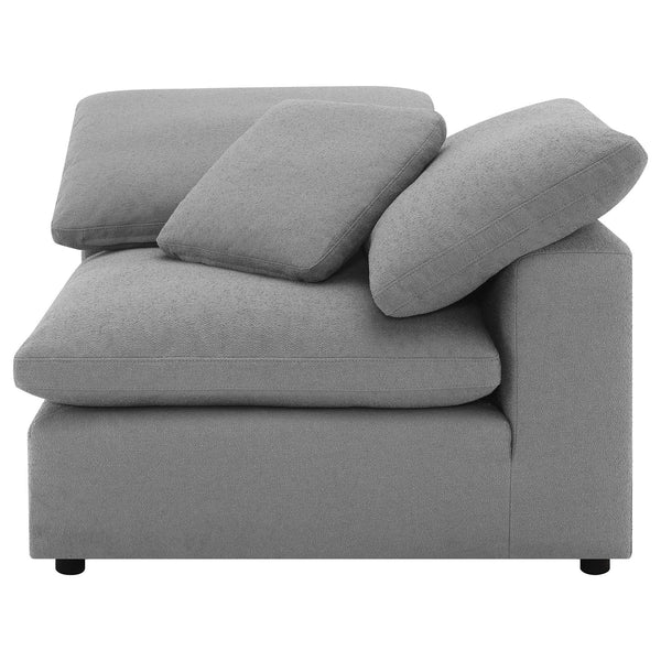 English Elm Segoura Five Piece Bouclé Modular Sectional Soft Low Profile Living Room Sofa B062S01653