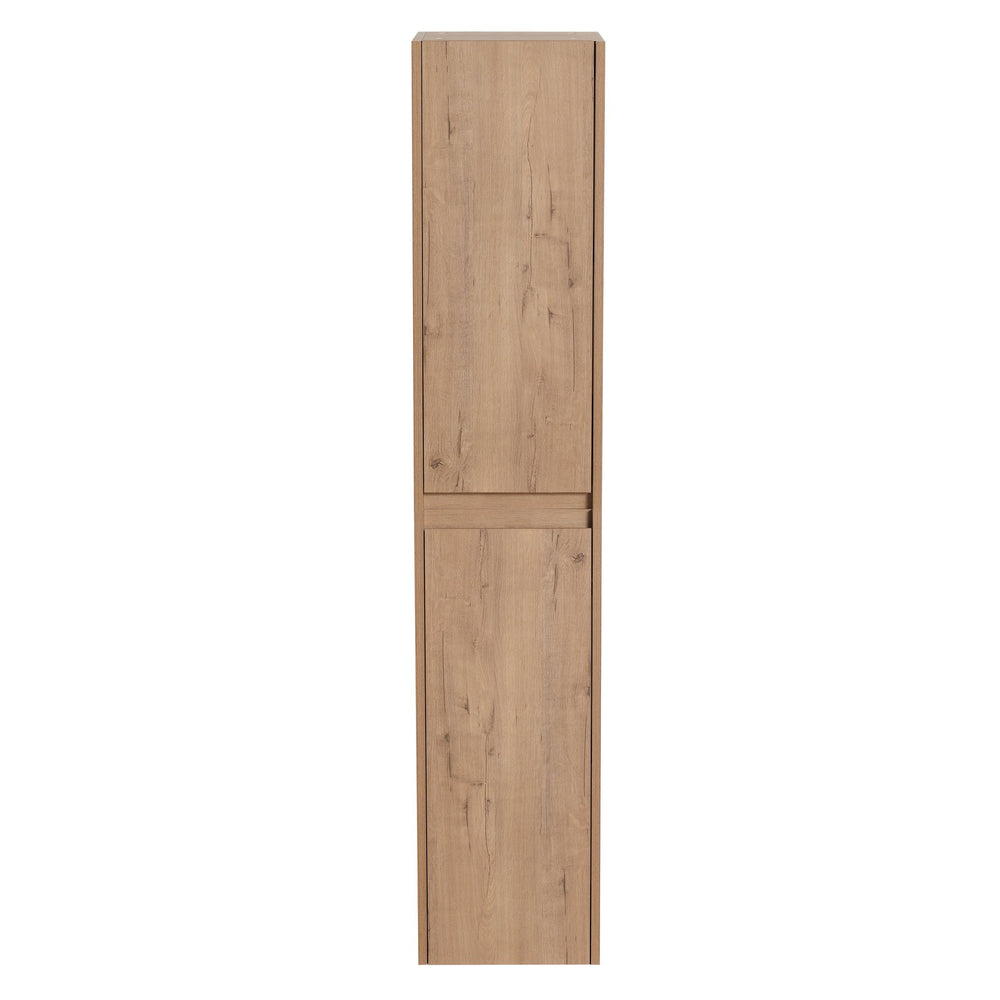 English Elm 12" Bathroom Side Cabinet - Sleek Wall-Mounted Organizer With Soft-Close Doors & Stylish Design W999S00216