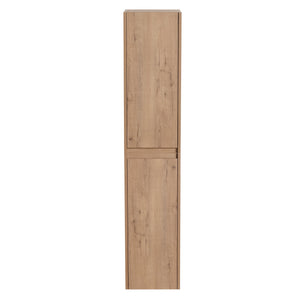 English Elm 12" Bathroom Side Cabinet - Sleek Wall-Mounted Organizer With Soft-Close Doors & Stylish Design W999S00216