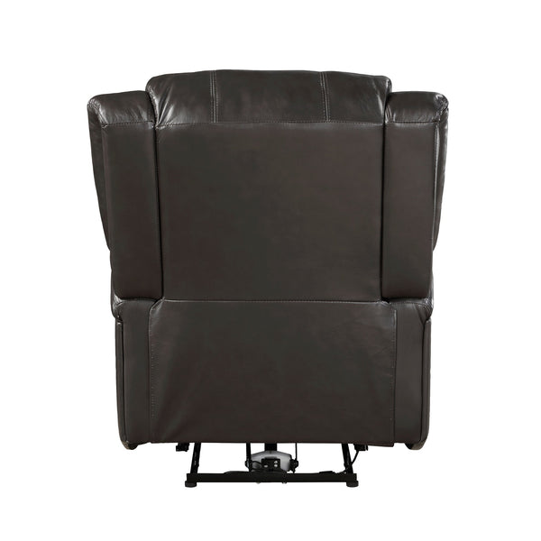 English Elm Modern Power Reclining Chair In Brown Faux Leather – Plush Comfort With Solid Wood Frame Design B011P256235