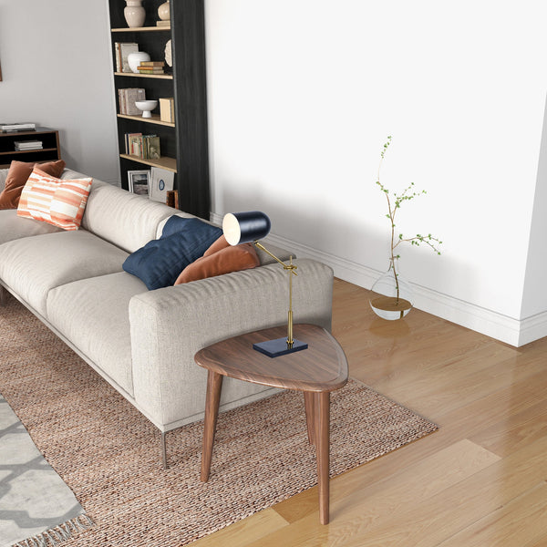 English Elm Ashcroft Furniture - High Quality Hotel Lumora Table Lamp - Elegant Black & White Design With Marble Base For Any Room B183P315117