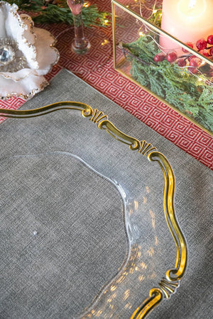 English Elm 8 Pack Plastic Charger Plates, 13" – Elegant Table Decor For Events, Durable & Reusable Design! W2078P285452