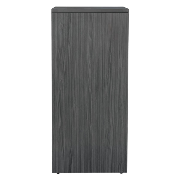 OSP Home Furnishings Store Cabinet with Adjustable Shelves and Hanging Rod for Retail Backroom Organization NAP-161-SGW