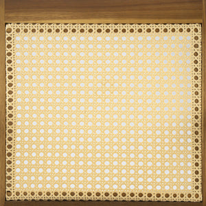 English Elm Christopher Knight Home® - Preston Teak Outdoor Dining Chairs Set of 2 with Beige Cushions, Acacia Wood Frame, Wicker Backrest N775P243309T