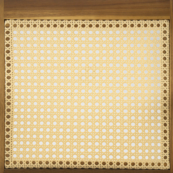 English Elm Christopher Knight Home® - Preston Teak Outdoor Dining Chairs Set of 2 with Beige Cushions, Acacia Wood Frame, Wicker Backrest N775P243309T