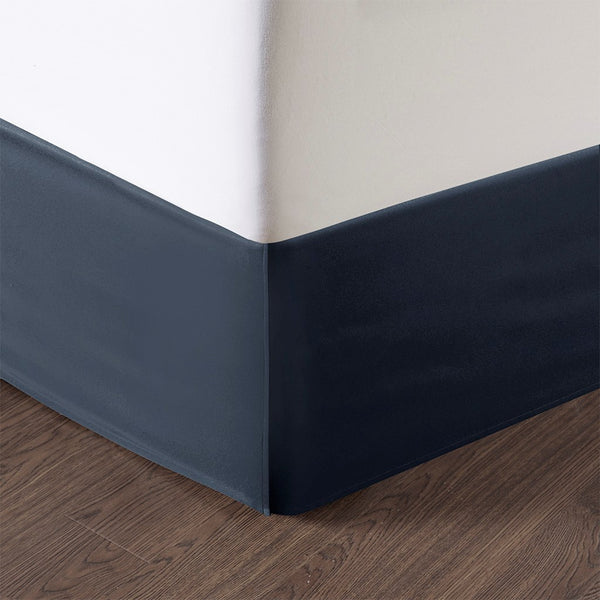 English Elm 8 Piece Jacquard Comforter Set In Navy & Silver - Luxurious Hotel-Style Bedding For King Beds B035128893