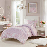 Intelligent Design Oliena Cottage/Country Floral Paisley Duvet Cover Set ID12-2324 Pink