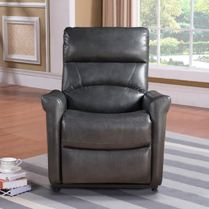 English Elm 1pc Faux Leather Power Lift Recliner with Massage and Full Chaise Pad for Living Rooms B011P205578