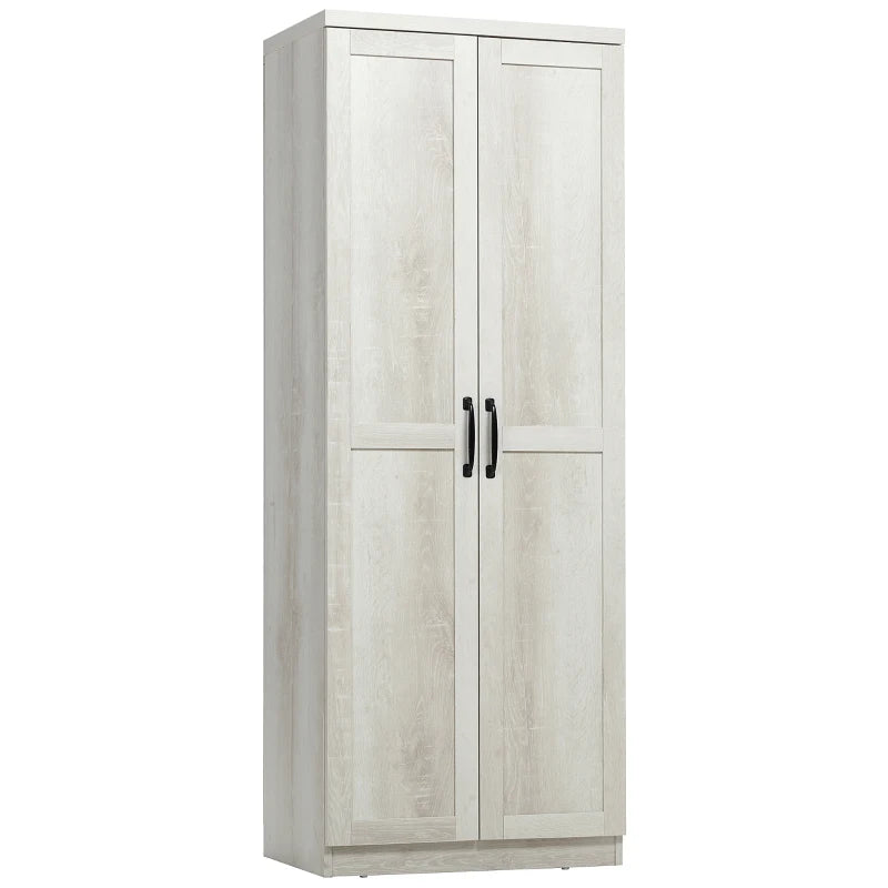English Elm Foyer Beadboard Floor Cabinet with Drawers White Farmhouse Storage for Entryway Bath T3971P466607