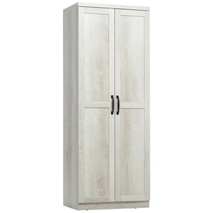 English Elm Foyer Beadboard Floor Cabinet with Drawers White Farmhouse Storage for Entryway Bath T3971P466607