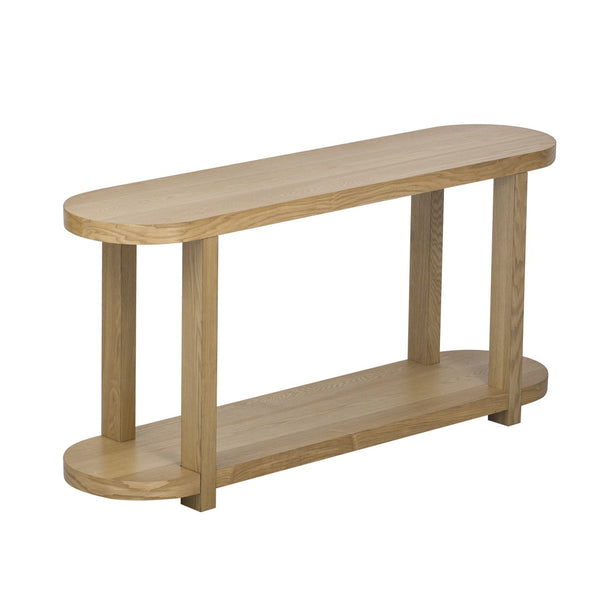 English Elm U_Style Modern Minimalist Ash Veneer Console Table - Chic Entryway, Hallway, And Living Room Accent N711P241273O-GIGA