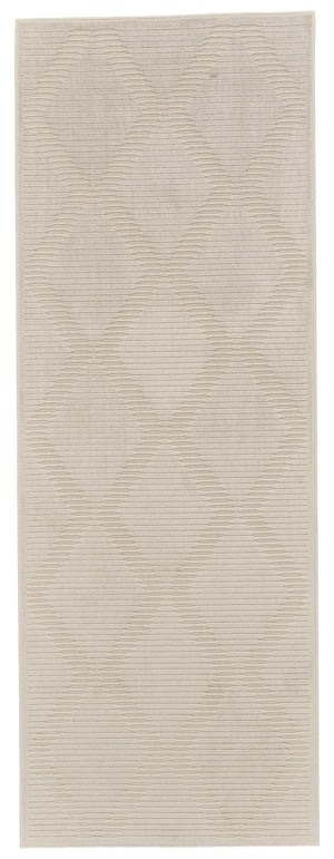 Feizy Rugs Prasad Modern Geometric Rug - Durable Polypropylene Blend, Stain Resistant, Stylish For Any Space Ivory,Tan Polypropylene,Polyester 6703678fcrm000i71