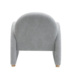 English Elm Modern Boucle Accent Armchair – Stylish Gray Lounge Chair With Curved Armrests For Any Space T3903P372602