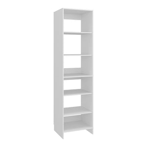 English Elm Maplewood Slim Open Wardrobe with Dual Chrome Rods for Small Bedroom Storage B092P474470
