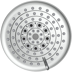 English Elm 6 High-Pressure Shower Head 5" Rain Fixed Ceiling-Mount with 6 Spray Modes, Anti-Clog Nozzles, Easy Install, Low-Flow Performance Chrome T3177P277453